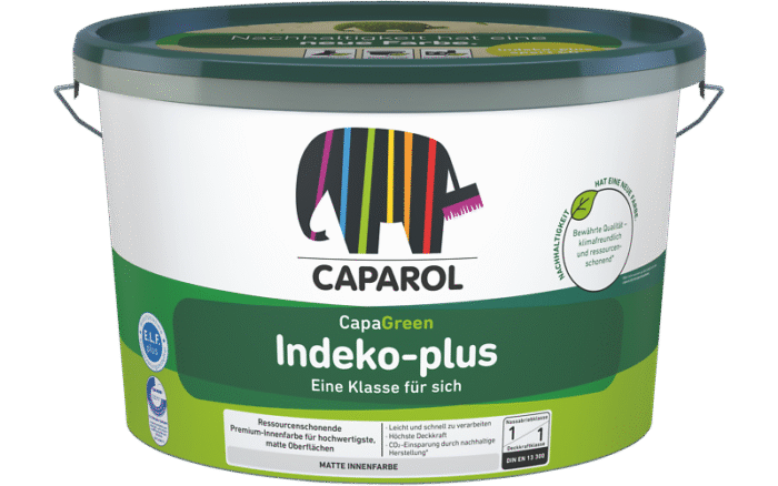 Caparol Indeko-plus - Vopsea de top pentru interior 12.5 l ALB - imagine 1