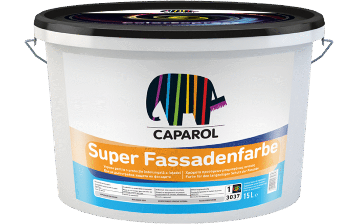 Vopsea lavabila exterior Caparol Super Fassadenfarbe, alb Baza 1, 15 l - imagine 1