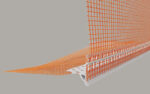 Profil de colt cu picurator Capatect Tropfkantenprofil Profil din PVC cu picurator, prevazut cu plasa de armare 2,5m/buc